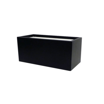 Саксия от фибростъкло - Правоъгълник - 60 x 40 x 40 см - RAL9010 мат (бяло) - С дъно