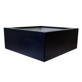 Саксия от фибростъкло - Квадрат - 100 x 100 x 40 см - С дъно