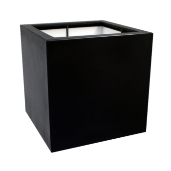 Саксия от фибростъкло - Квадрат - 80 x 80 x 80 см - С дъно