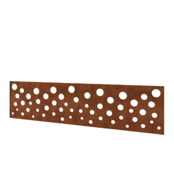 Ограда за двор от кортен стомана H панел B 180 x 47,5 cm