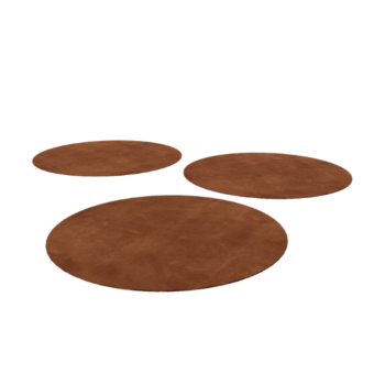 Стъпкова плоча от кортенова стомана - Kръгъл - 75 cm