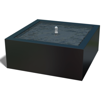 Фонтан от алуминий - Lyra - 100 x 100 x 40 cm - друг RAL цвят - C LED осветление