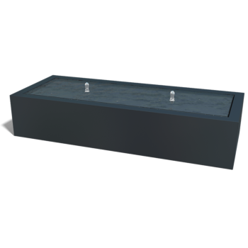 Фонтан от алуминий - Lyra - 200 x 80 x 40 cm - друг RAL цвят - C LED осветление