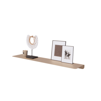 Стенен рафт от стомана - Г-образна форма - 100 x 20 x 5 cm - Sand look
