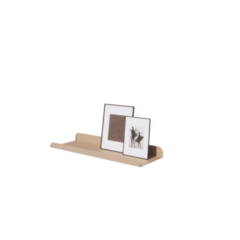 Стенен рафт от стомана - U-образна форма - 60 x 20 x 5 cm - Sand look