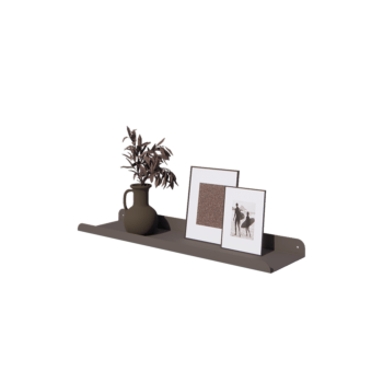 Стенен рафт от стомана - U-образна форма - 80 x 20 x 5 cm - RAL7016 матов (антрацитено сиво)