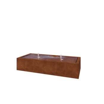 Фонтан от кортенова стомана - Lyra - 200 x 80 x 40 cm - C LED осветление