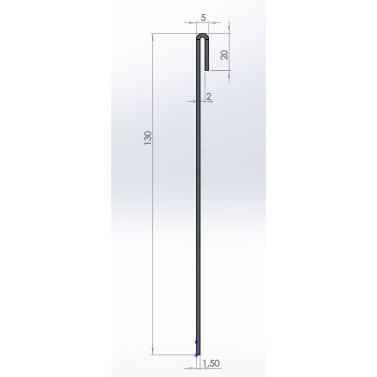 Бордюр за градина от поцинкована стомана - Сплескан - Височина 13 cm - 240 cm