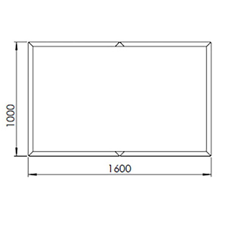 Саксия за цветя от прахово боядисана стомана Тексас xxl 160 x 100 cm
