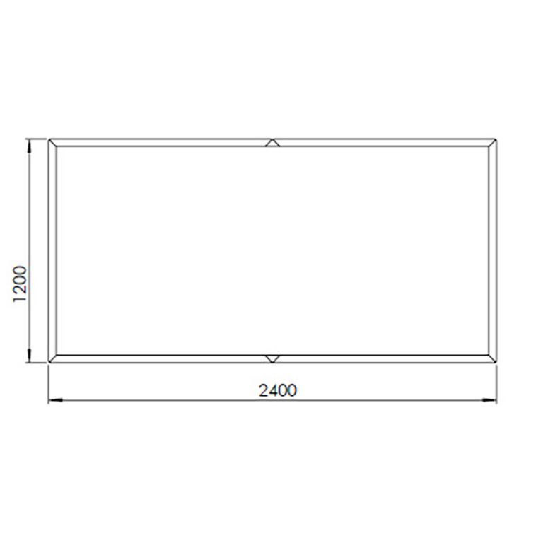 Саксия за цветя от кортен стомана Тексас xxl 240 x 120 cm