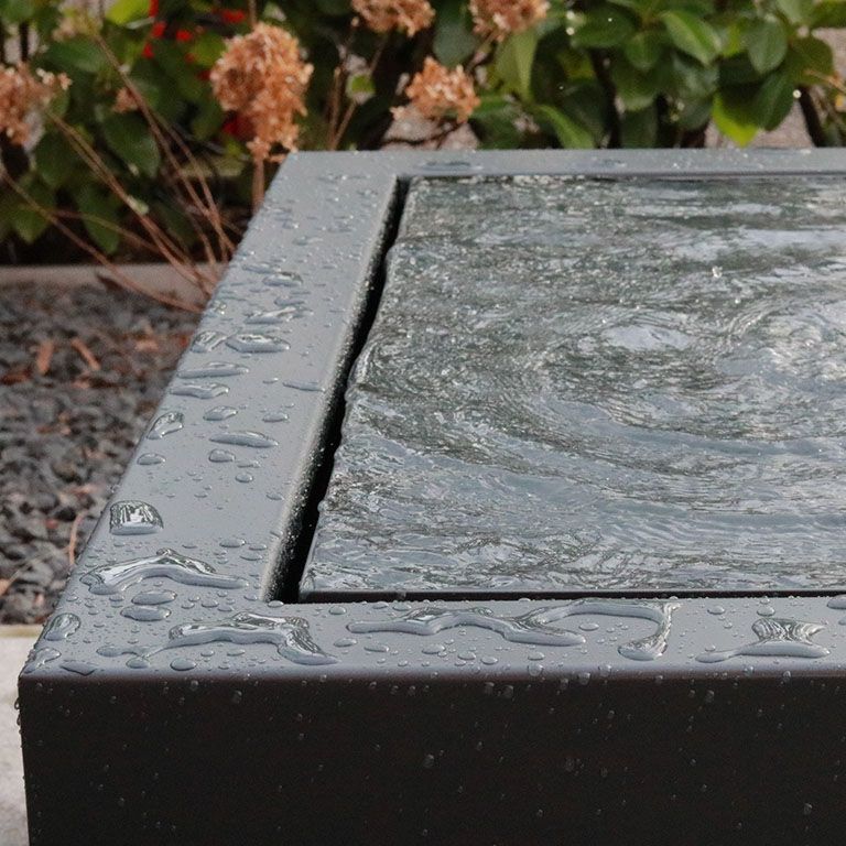 Градински фонтан от алуминий 100 x 100 x 40 cm