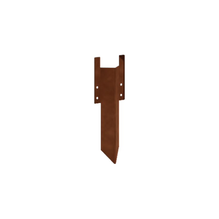поддържащ щифт къс Кортен стомана 12 - 15 cm