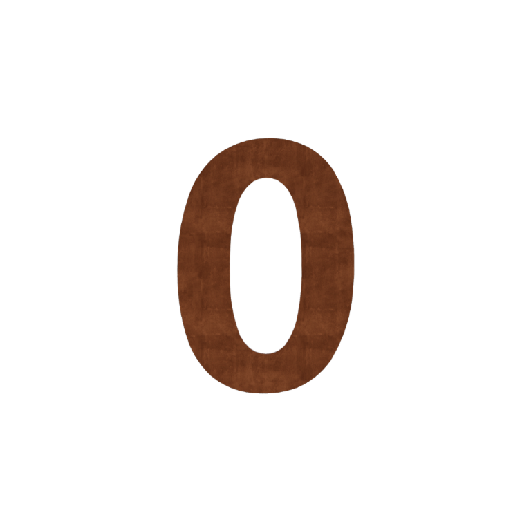 Номер на къща от кортен стомана 0 - 80 см