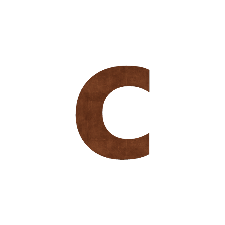 Номер на къща от кортен стомана c - 50 cm