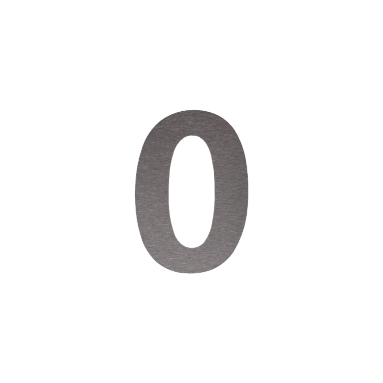 Номер на къща от неръждаема стомана 0 - 50 cm