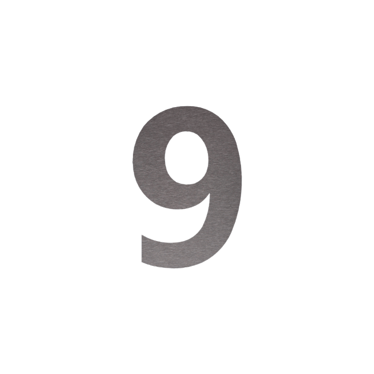 номер на къщи Неръждаема стомана (парче) 9 - 15 см