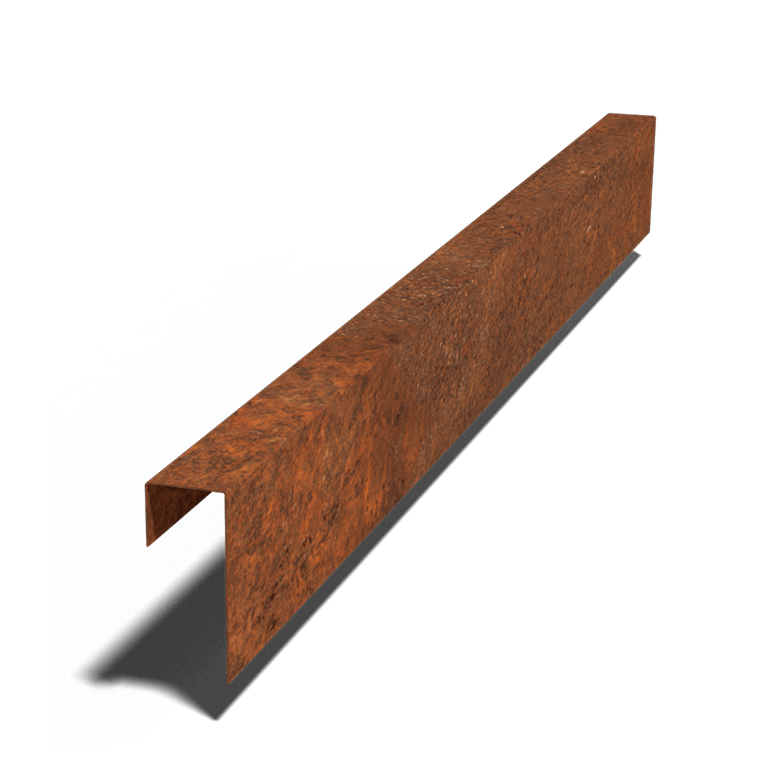 U-профил от кортен стомана 15 x 6 x 5 cm (дължина 150 cm)