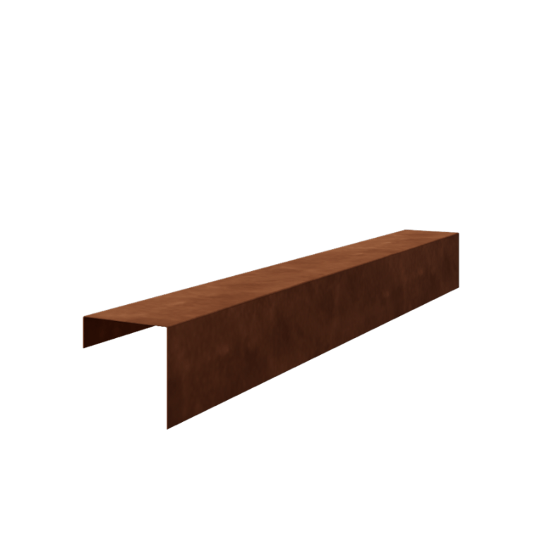 U-профил от кортен стомана 15 x 15 x 5 cm (дължина 240 cm)