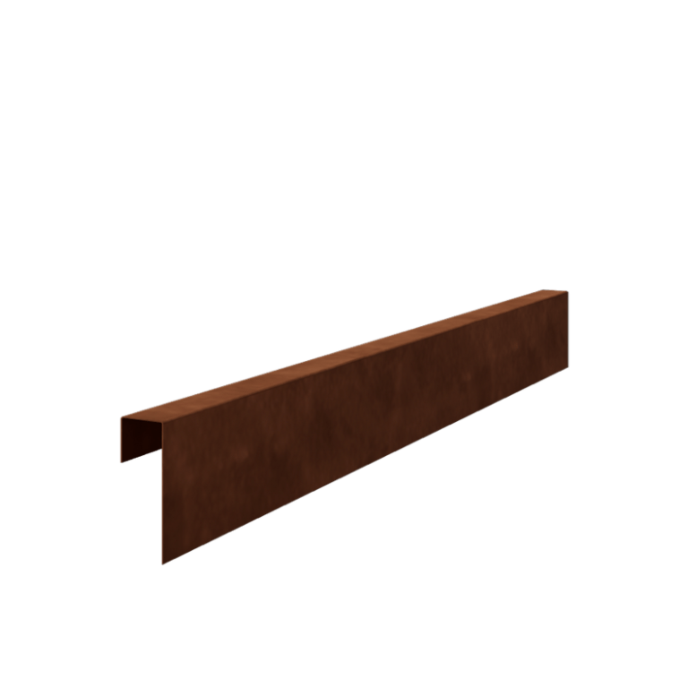 U-профил от кортен стомана 15 x 5 x 5 cm (дължина 150 cm)