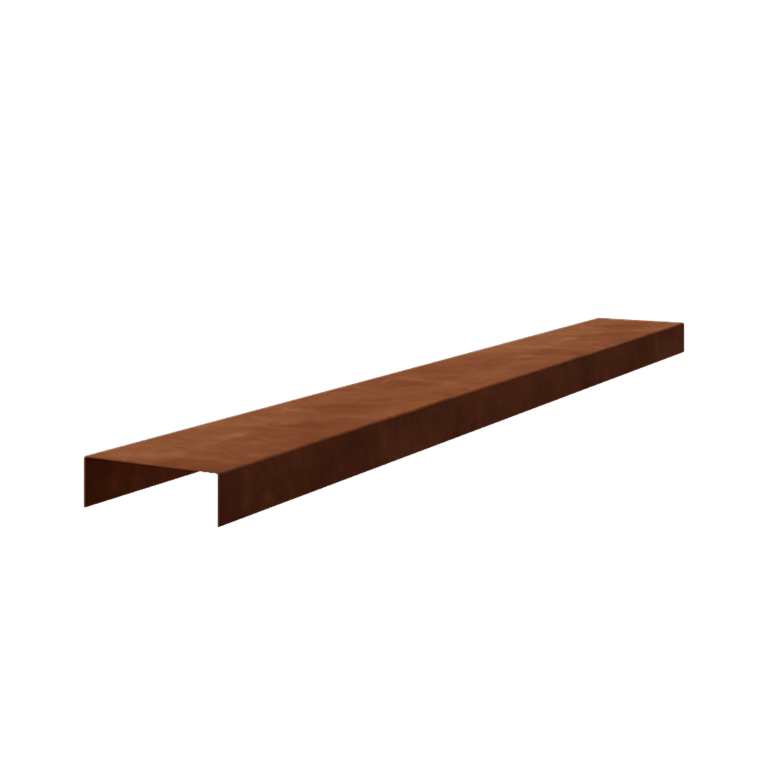 U-профил от кортен стомана 5 x 15 x 5 cm (дължина 240 cm)
