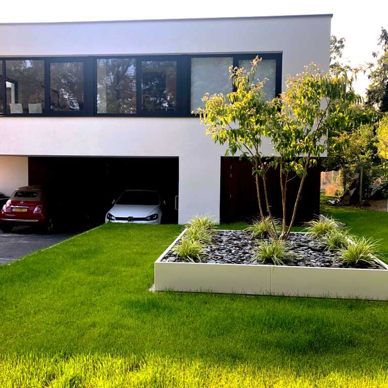 Саксия за цветя от прахово боядисана стомана Miami xxl 300 x 300 cm