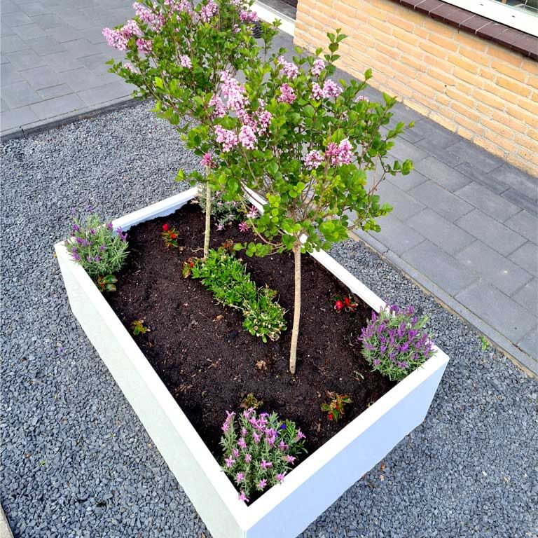 Саксия за цветя от прахово боядисана стомана Тексас 80 x 100 cm