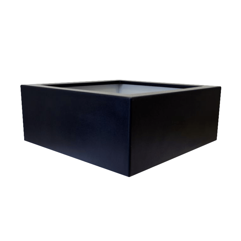 Саксия от фибростъкло - Квадрат - 100 x 100 x 40 см - С дъно