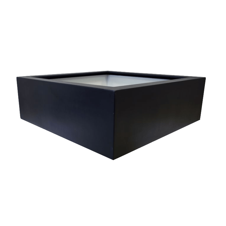 Саксия от фибростъкло - Квадрат - 120 x 120 x 40 см - С дъно