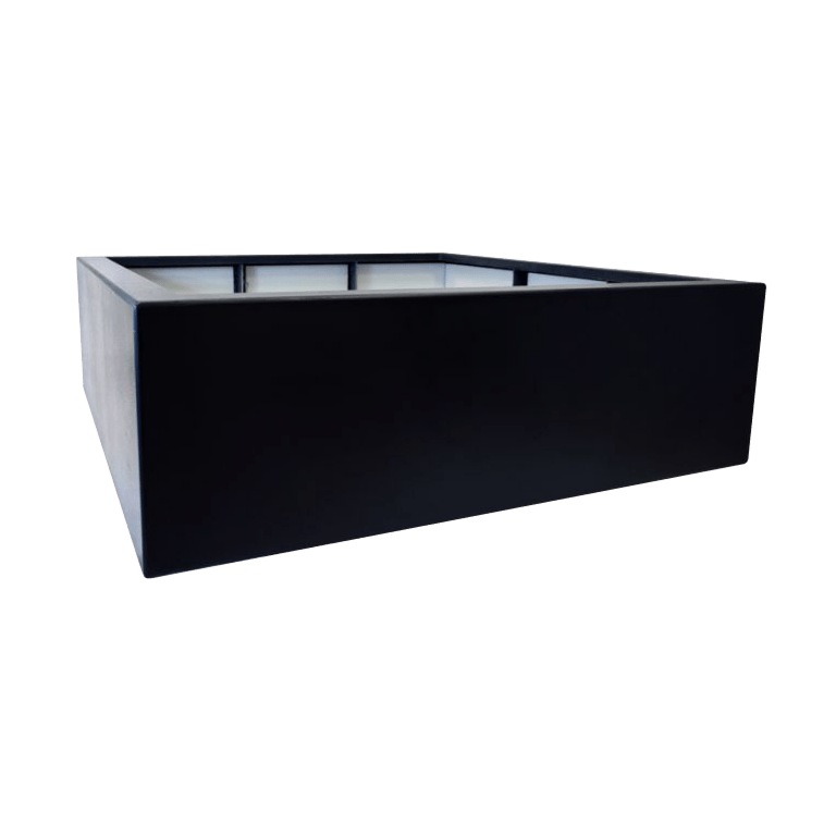 Саксия от фибростъкло - Квадрат - 200 x 200 x 60 см - С дъно