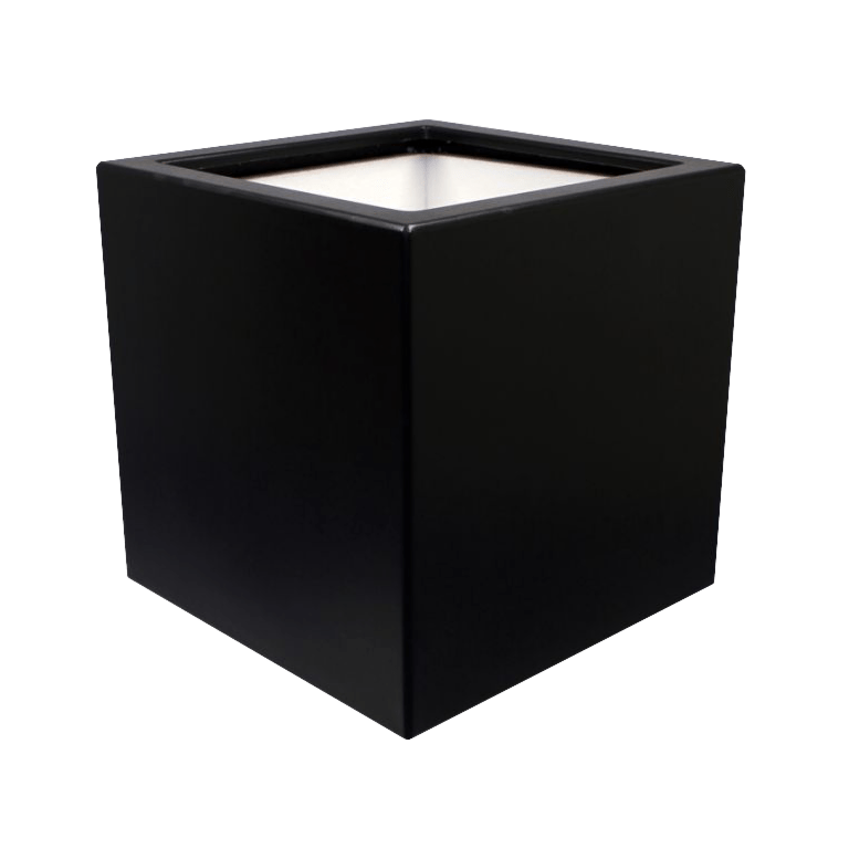 Саксия от фибростъкло - Квадрат - 60 x 60 x 60 см - С дъно