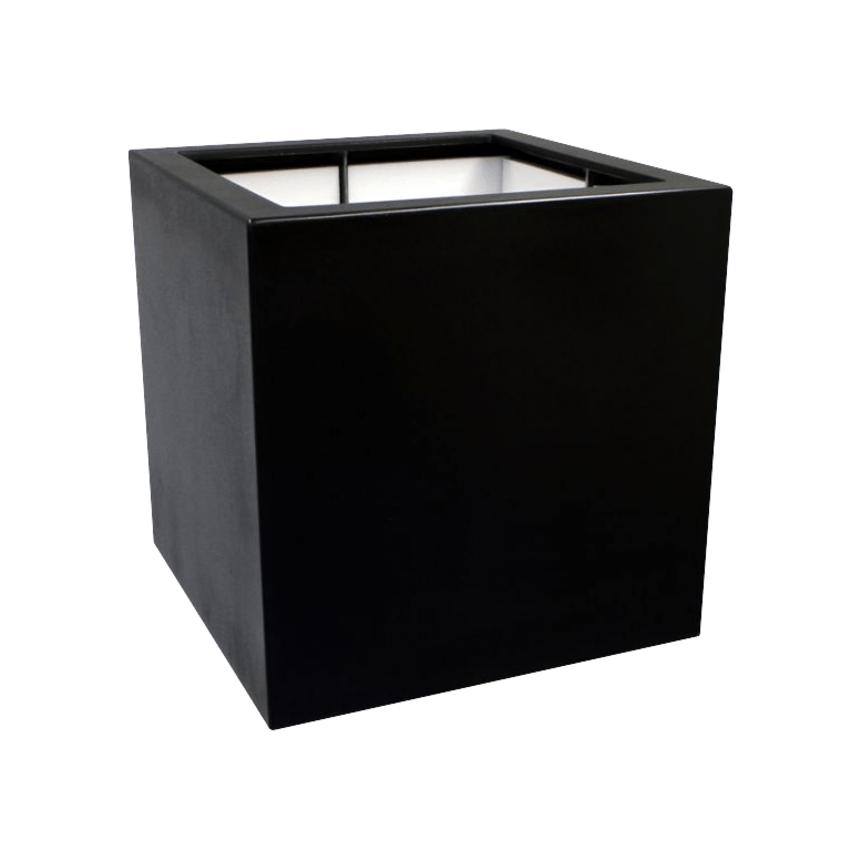 Саксия от фибростъкло - Квадрат - 80 x 80 x 80 см - С дъно