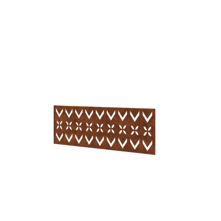 Ограда от кортенова стомана H - Панел V - 120 x 47,5 cm