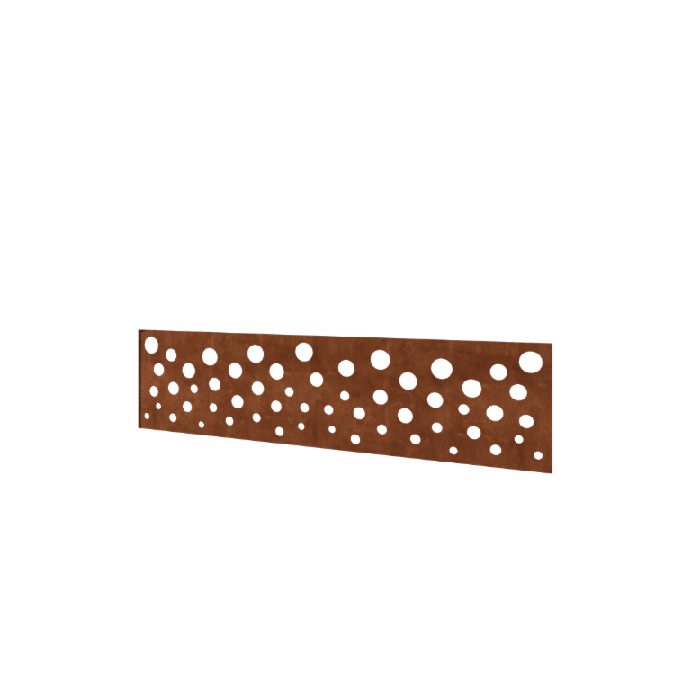 Ограда от кортенова стомана H - Панел B - 180 x 47,5 cm
