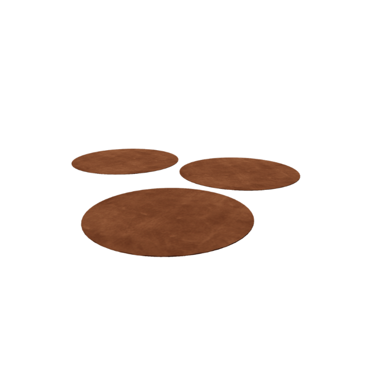 Стъпкова плоча от кортенова стомана - Kръгъл - 75 cm