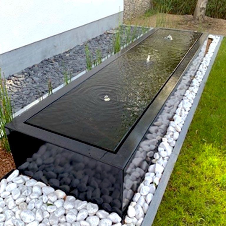 Градински фонтан от алуминий 300 x 80 x 40 cm