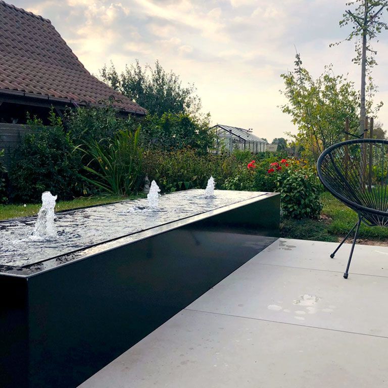 Градински фонтан от алуминий 300 x 80 x 40 cm