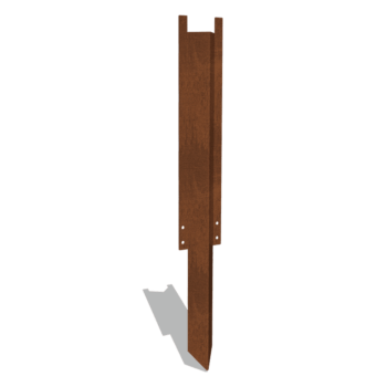 поддържащ щифт дълъг Кортен стомана XL 45 cm