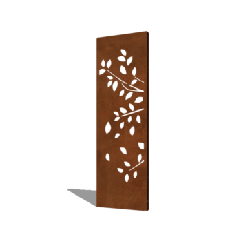 Градински панел от кортен стомана дърво част 1 60 x 6 x 190 cm