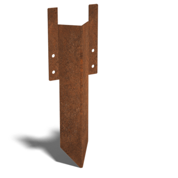 поддържащ щифт къс Кортен стомана 12 - 15 cm