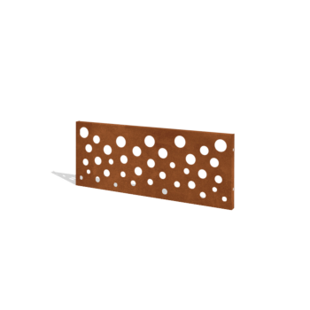 Ограда за двор от кортен стомана H панел B 120 x 47,5 cm