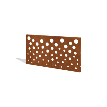 Ограда за двор от кортен стомана H панел B 120 x 63,3 cm