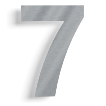 Номер на къща от неръждаема стомана 7 - 15 см