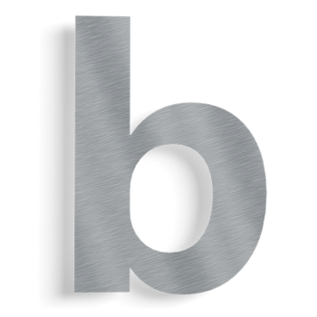 номер на къщи Неръждаема стомана (парче) b - 15 cm