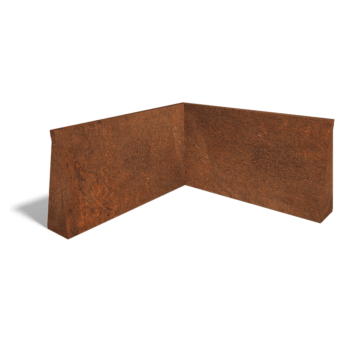 Подпорна стена от кортен стомана вътрешен ъгъл 100 x 100 cm (височина 60 cm)