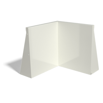 Подпорна стена от прахово боядисана стомана вътрешен ъгъл 50 x 50 cm (височина 60 cm)