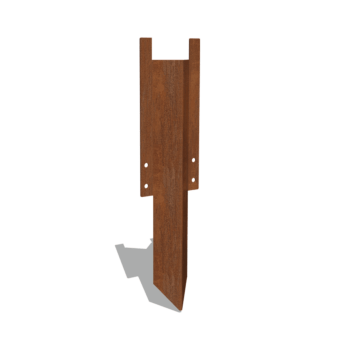 поддържащ щифт среден Кортен стомана 22 - 25 cm