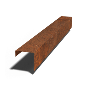 U-профил от кортен стомана 15 x 15 x 5 cm (дължина 150 cm)