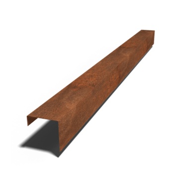 U-профил от кортен стомана 15 x 15 x 5 cm (дължина 240 cm)
