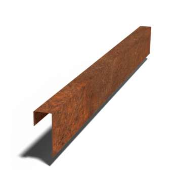 U-профил от кортен стомана 15 x 6 x 5 cm (дължина 150 cm)