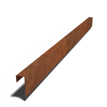 U-профил от кортен стомана 15 x 6 x 5 cm (дължина 240 cm)